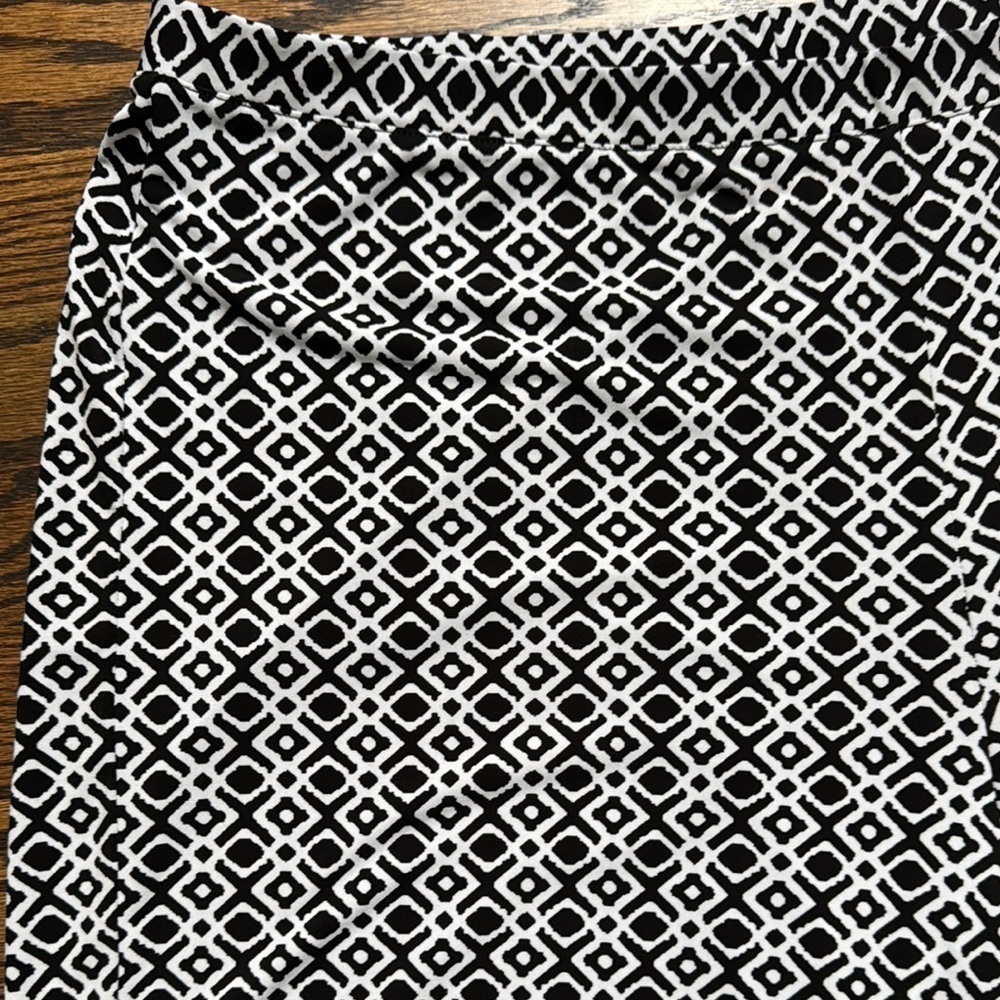 Ruby Rd Black and White Wide Leg Pants size XL - Picture 2 of 4